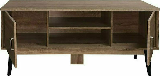 Floor-Standing Brown TV Stand 140x38x50 cm
