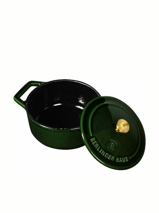 Berlinger Haus Emerald Collection Deep Pot made of Cast Iron 0.55lt / 12cm