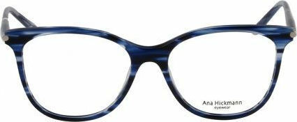 Ana Hickmann Women's Acetate Blue Prescription Eyeglass Frame AH6311 E03