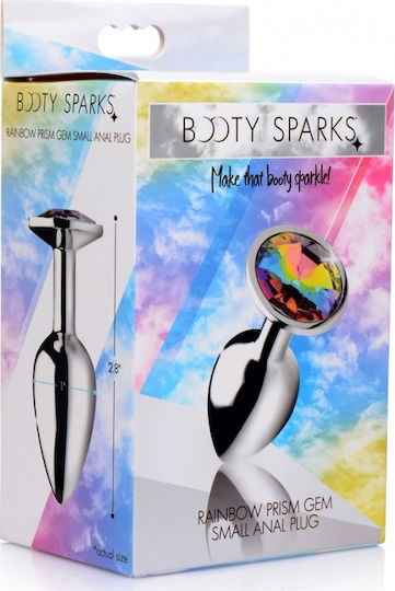 Booty Sparks Rainbow Anal Plug Klein Klein Silber