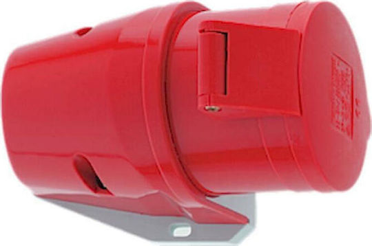 Geyer Female Industrial Socket Socket Outlet 4x32A 400V IP44 11646