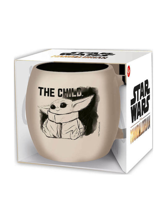 Stor Star Wars: The Mandalorian - The Child Globe Ceramic Cup Beige 385ml ST879