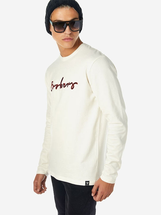 Brokers Jeans Men's Long Sleeve Sweater White