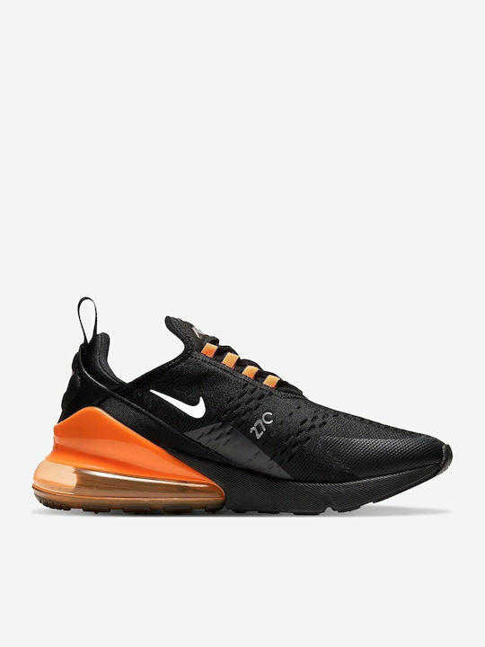 Air Max 270 Herren Sneakers Black / Total Orange / Metallic Silver