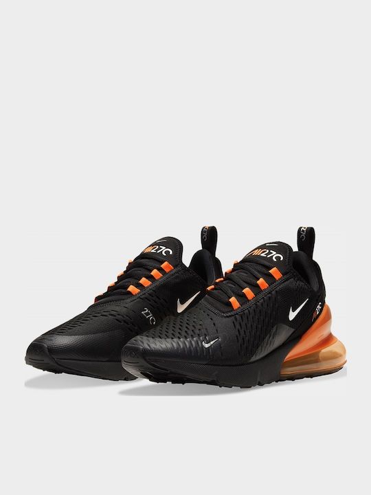 Air Max 270 Herren Sneakers Black / Total Orange / Metallic Silver