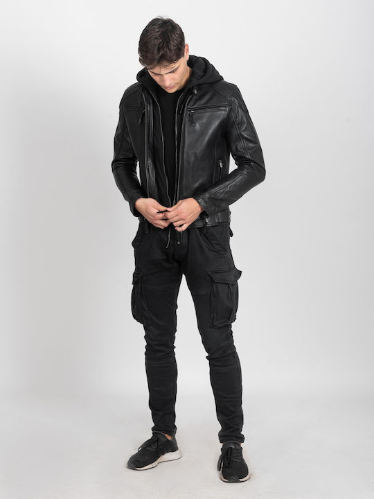 Kappa Leather Jacket Black