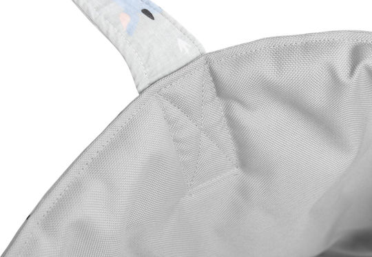 Sensillo Children's Fabric Storage Basket Gray 35x35x47cm