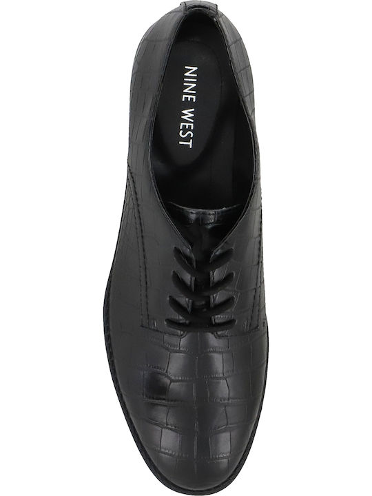 Maia3 Leder Damen Derby in Schwarz Farbe