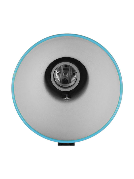 GloboStar Student Office Lamp with Flexible Arm for Socket E27 14x32cm in Blue Color
