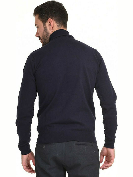 Splendid Herren Langarmshirt Rollkragen Navy