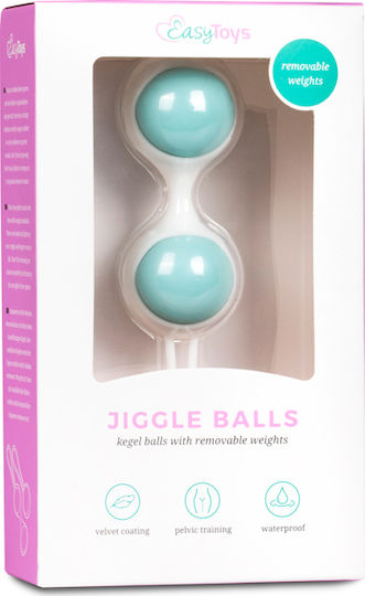 Easytoys Geisha Collection Double Removable Kegel Ball Κολπικές Μπάλες Μπλε