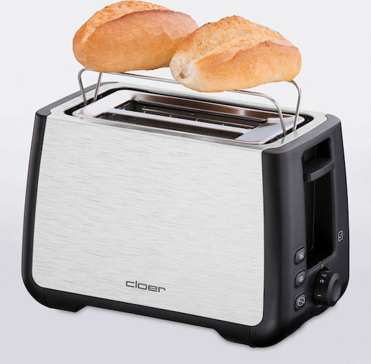 Cloer 3569 Toaster 2 Slots 1000W Inox