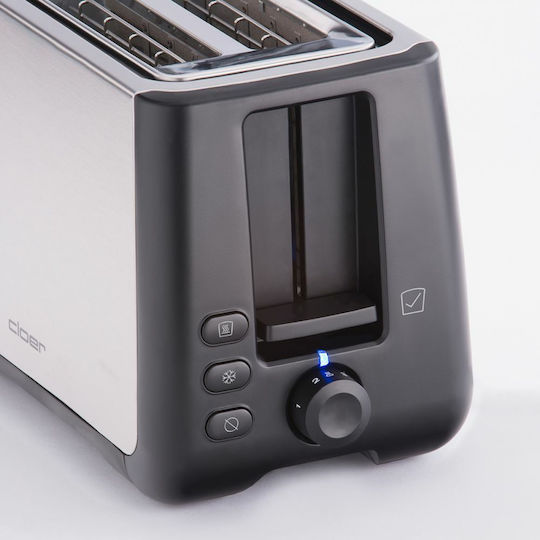 Cloer 3569 Toaster 2 Slots 1000W Inox