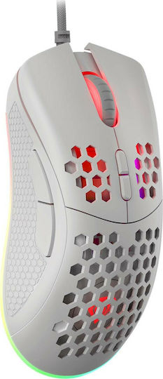 Genesis Krypton 550 RGB Gaming Ποντίκι 8000 DPI Λευκό