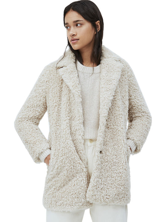 Gretta Women's Short Fur Beige
