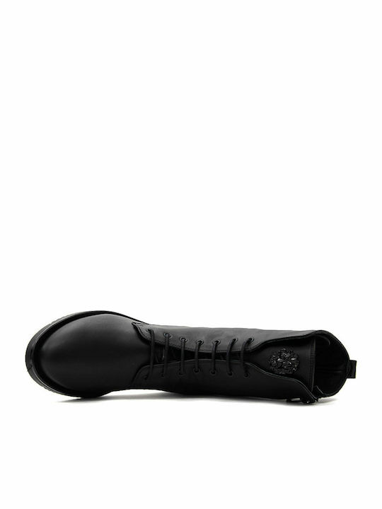 Leather Women's Ankle Boots Black
