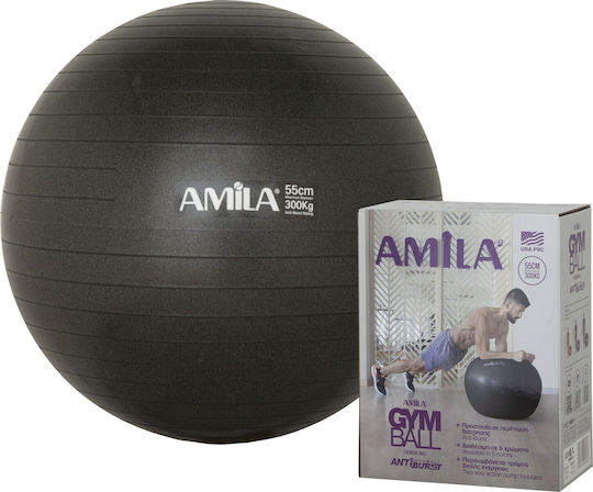AMILA Ball Pilates 55cm , 1kg in Black Color