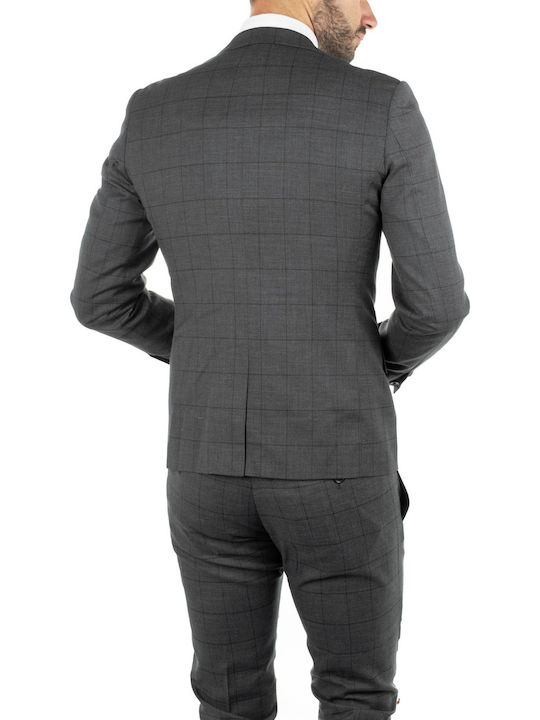 Antony Morato Men's Suit Jacket Slim Fit Gray