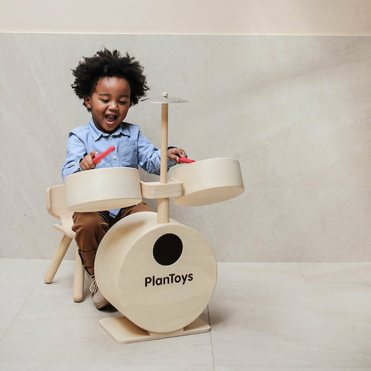 Plan Toys Wooden Drums For Ages 3+