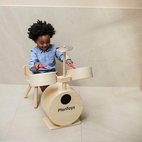 Plan Toys Wooden Drums For Ages 3+