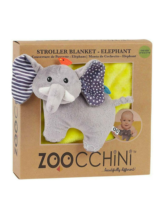 Zoocchini Pătură Pepinieră Swaddling cu Elefănțel 69x99 cm