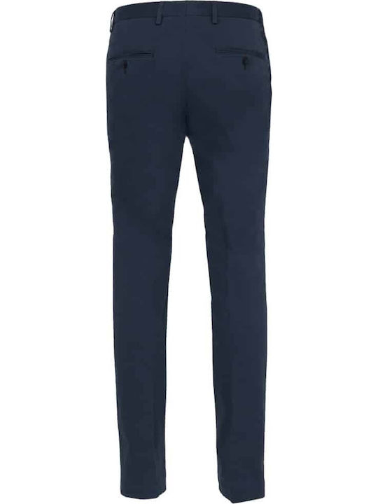 Hugo Boss Gerald182w Trousers Chino Elastic in Slim Fit Navy Blue