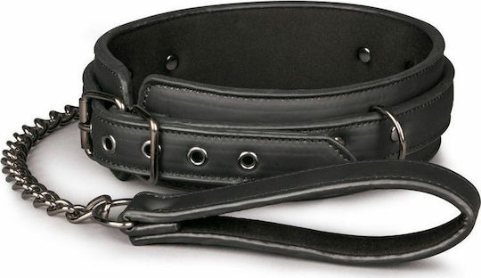 Easytoys Fetish Collection Fetish Collar With Leash Collar in Black Color