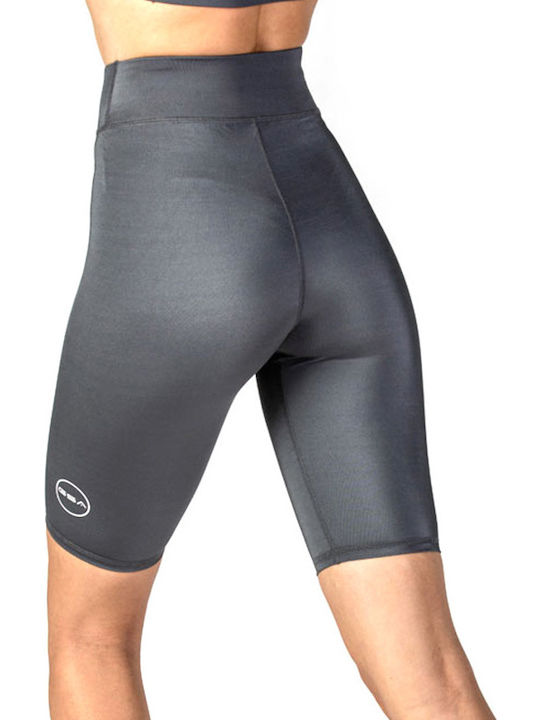 GSA Hydro + Glow Performance 17-2002 Women's Bike Training Legging Shiny & High Waisted Gray