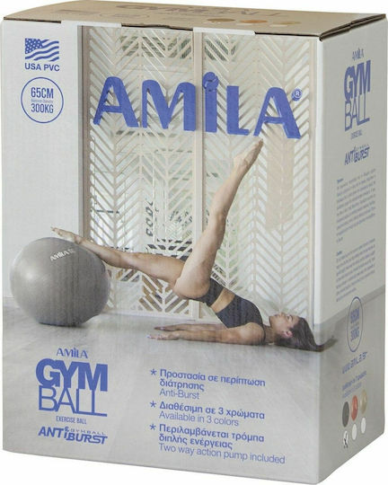 AMILA Ball Pilates 75cm , 1.7kg in Gray Color