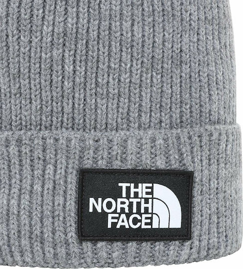 Salty Pom Pom Beanie Ανδρικός Σκούφος με Rib Πλέξη σε Γκρι χρώμα