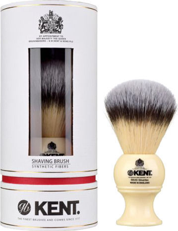 Kent Shaving Brush Shaving Brush with Synthetic Hair Bristles 21mm White