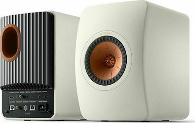 Kef LS50 Wireless II Home Entertainment Active Speaker 2 No of Drivers Wi-Fi Connected and Bluetooth 760W White (Pair)