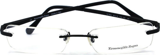 Zegna Men's Prescription Eyeglass Frame Black VZ3003 531