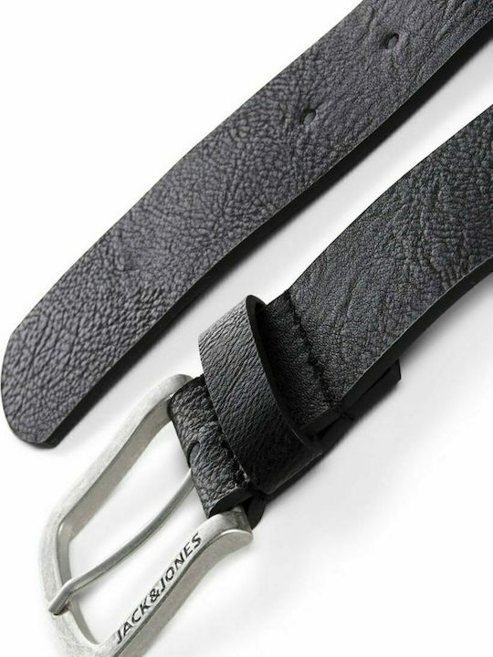Men's Belt from Artificial Leather Black
