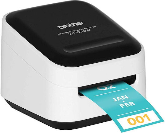Brother Vc-500w Label Printer Zink USB, Wi-Fi, Bluetooth, Ethernet 313 dpi