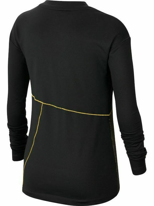 Nike Pro Warm Παιδική Ισοθερμική Μπλούζα Dri-Fit Μαύρη