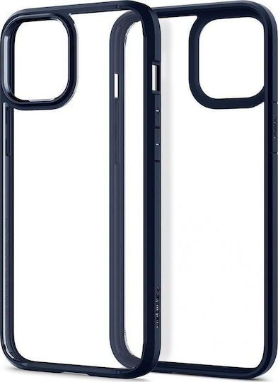 Spigen Ultra Hybrid Back Cover Plastic / Silicone Set with Glass Navy Blue (iPhone 12 Pro Max) ACS02248