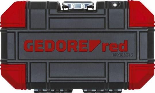 Gedore R49003016 Set de chei tubulare și clichet 1\4" 16buc