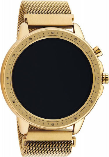 Oozoo Q00307 45mm Smartwatch με Παλμογράφο (Ροζ Χρυσό)