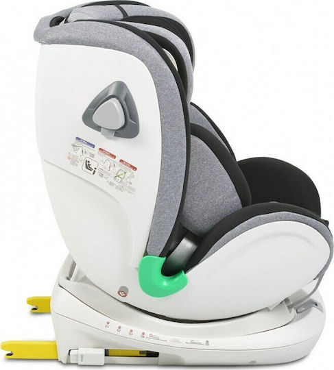 Cangaroo 0-1-2-3 Baby Car Seat i-Size with Isofix General Grey 0-36 kg