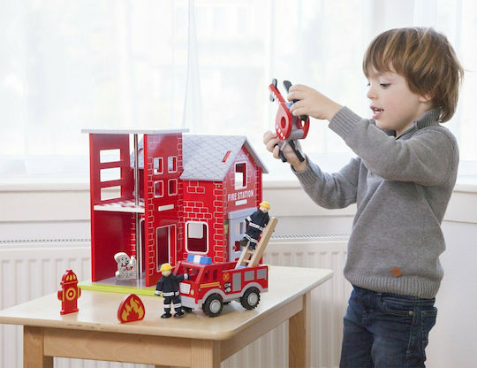 New Classic Toys Πυροσβεστικός Σταθμός Γκαράζ Πυροσβεστικό για 3+ Ετών