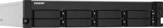 QNap TS-832PXU-RP-4G NAS Rack with 8 slots for HDD/SSD and 4 Ethernet ports