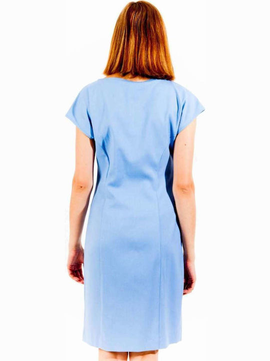 Moschino WVD4880S2567 Summer Mini Shirt Dress Dress Light Blue