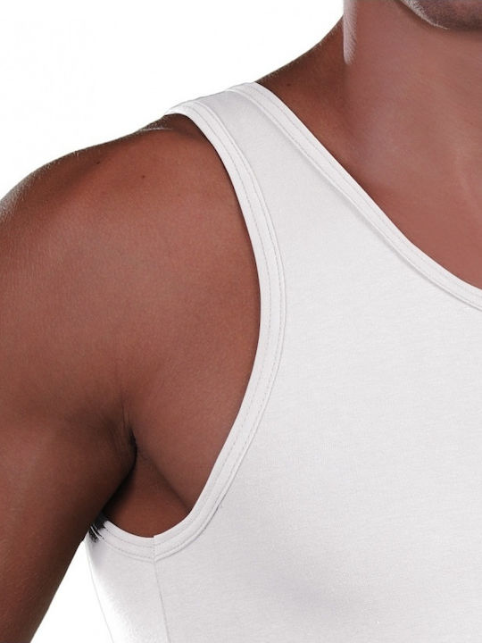 Lord Men's Sleeveless Undershirt White