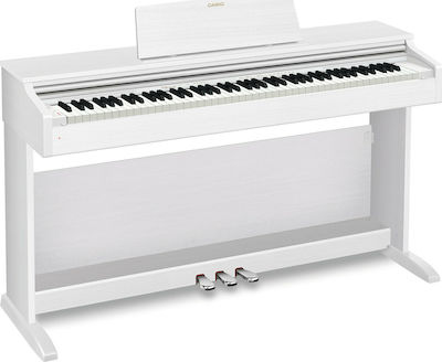 Casio Ηλεκτρικό Όρθιο Πιάνο AP-270 Celviano με 88 Βαρυκεντρισμένα Πλήκτρα Ενσωματωμένα Ηχεία και Σύνδεση με Ακουστικά και Υπολογιστή Satin White