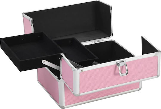 vidaXL Kosmetikkoffer Rosa H21xW22xL30cm