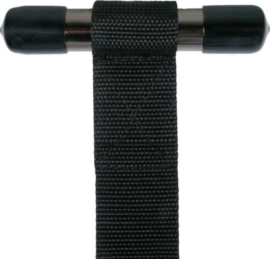 Easytoys Fetish Collection Over the Door Wrist Cuffs Door Restraint Set in Black Color