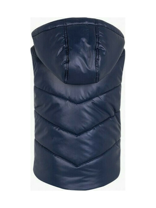 Losan Kids Casual Jacket Sleeveless Short with Hood Navy Blue Μπουφάν Αμάνικο 025-2651 025-2651AL-032