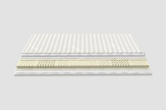 Greco Strom Ανώστρωμα Latex 7 Zones Υπέρδιπλο Latex με Αποσπώμενο Κάλυμμα & Λάστιχα Εφαρμογής 160x200x7εκ.