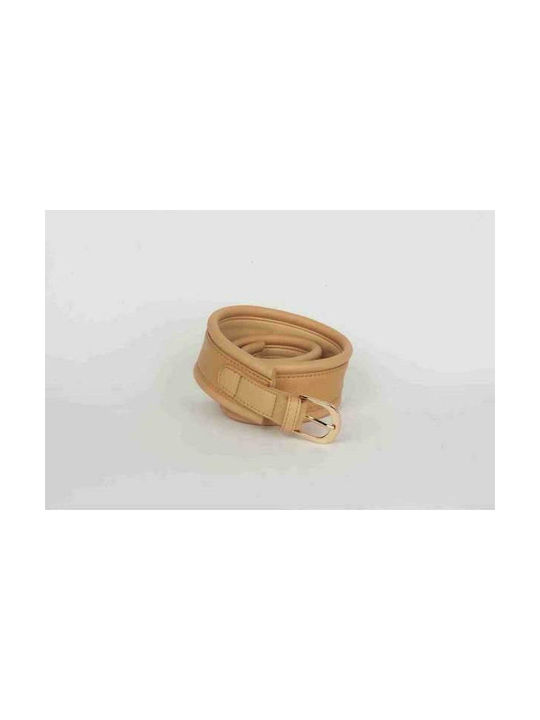 Silvian Heach Leather Women's Belt Beige